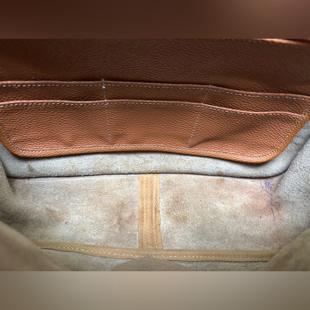 Vintage Leather Cream and Tan Dooney & Bourke Crossbody Bag - Picture 10 of 16